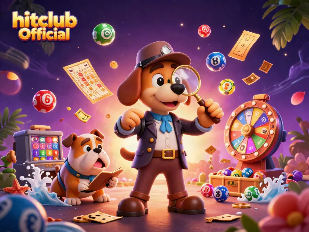 Join the fun at hitclub Official, where players discover treasures among vibrant lottery elements.